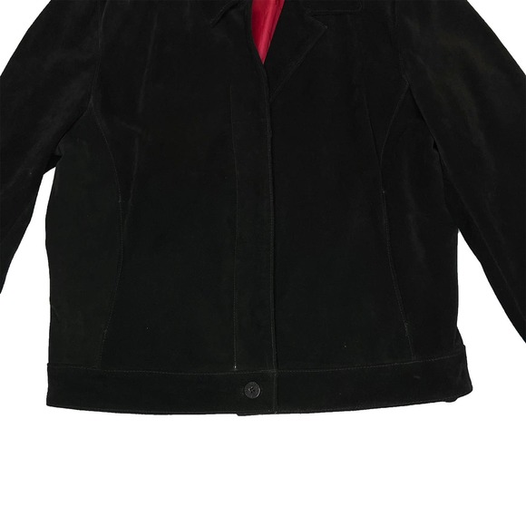 Tommy Hilfiger Black Suede Leather Jacket - Picture 3 of 13
